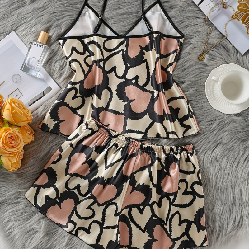 Dámske letné pyžamo, európske a americké, Amazon, nové sexy, módne, s potlačou, domáce oblečenie, výpredaj