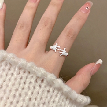 Αστείο μικρό δαχτυλίδι χειρός για κορίτσια, καλύτερός φίλος, μόδα, εξατομικευμένο δαχτυλίδι δάχτυλου, κρύο στυλ, απλό ανοιχτό δαχτυλίδι