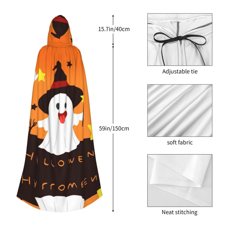 Prekogranična opskrba Amazona za mapiranje kvalitete, naručivanje jednog komada odjednom, slanje ogrtača s kapuljačom za Noć vještica za odrasle