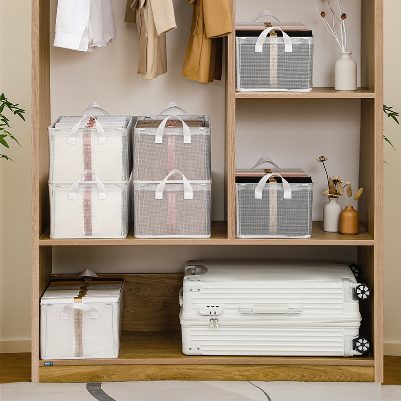 Drabužių laikymo dėžė, namų apyvokos drabužiai, sluoksniuotas artefaktas, drabužių spinta, kelnės, organizavimo krepšelis, megztinis, džinsai, sulankstoma laikymo dėžė