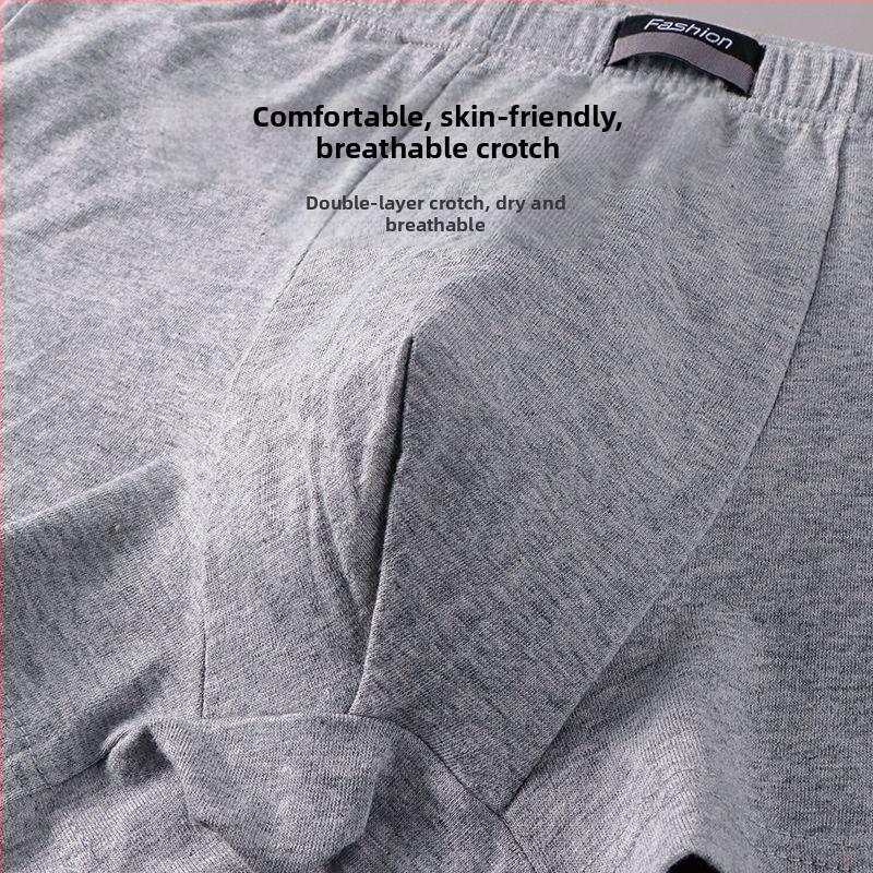 Мъжко памучно бельо Boshengli/Bosheng Pear, памучни антибактериални боксерки за момчета, абсорбиращи потта