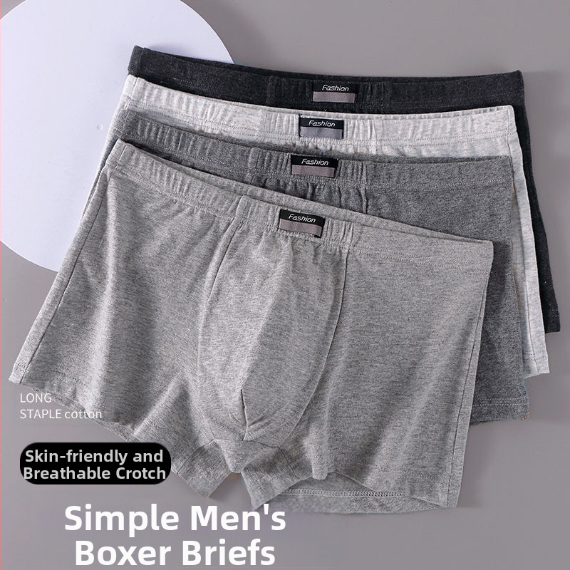 Boshengli/Boshengi pirnivärvi meeste puuvillane aluspesu poistele puuvillased antibakteriaalsed higi imavad bokserid puuvillased bokserid