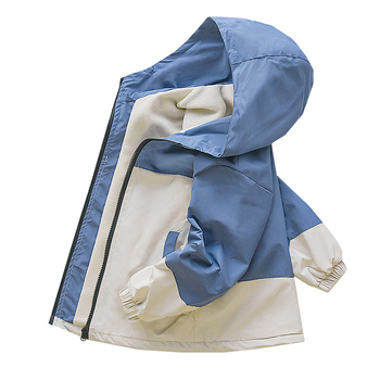 Dječja vjetrovka plus baršunasti kaput velikih dimenzija, dječja jednodijelna baršunasta odjeća za napad 2025., proljeće i jesen, nova dječja odjeća za slobodno vrijeme, zima