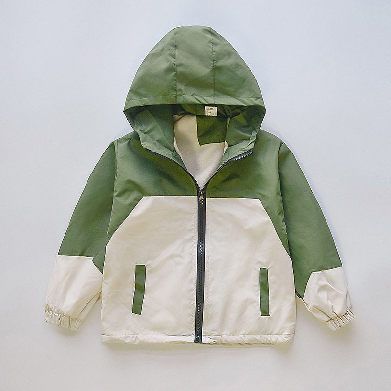 Dječja vjetrovka plus baršunasti kaput velikih dimenzija, dječja jednodijelna baršunasta odjeća za napad 2025., proljeće i jesen, nova dječja odjeća za slobodno vrijeme, zima