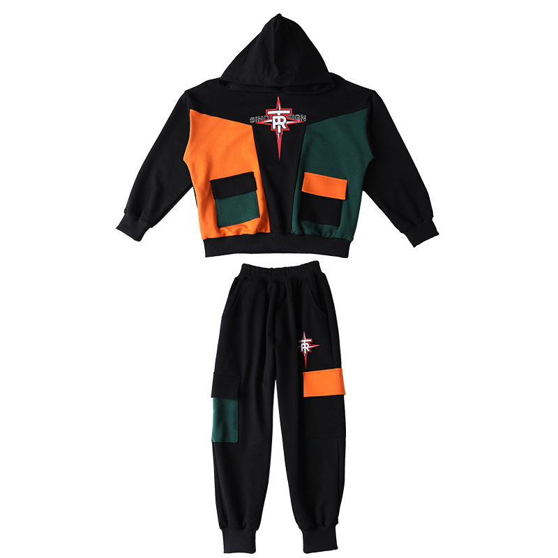 Jesensko odijelo za dječake 2024. Nova moderna dječja majica srednje i velike veličine, lijepa i moderna personalizirana sportska majica dugih rukava, moderna korejska verzija