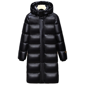 Piiriülene talvine uus puuvillase polstriga jope must kuldne paks meeste ja naiste soe põlve 2024 pikk noorte puuvillase polstriga mantel Tide