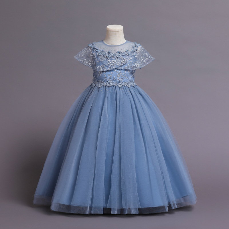 Calissa CARISA Djevojačka večernja haljina Vjenčanica Princeza Duga haljina Stilist Cvijet Dječji Puffy Pređa Kostim Domaćica