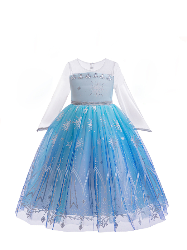 Nova proljetna, jesenska i zimska haljina Frozen princeze Aishe, šljokice, pufnasta pređa, elegantna dječja haljina