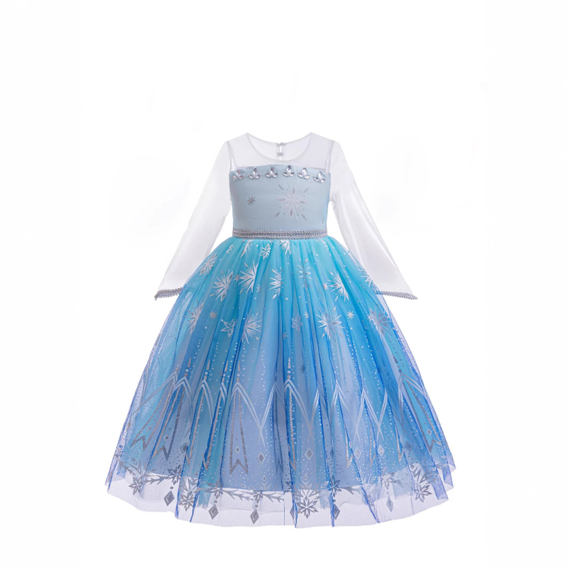 Nova proljetna, jesenska i zimska haljina Frozen princeze Aishe, šljokice, pufnasta pređa, elegantna dječja haljina