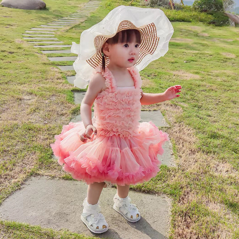 Amazon djevojačka ljetna tutu haljina princeze pufnasta haljina od tila za tortu rođendanska haljina za vanjsku trgovinu za malu djecu