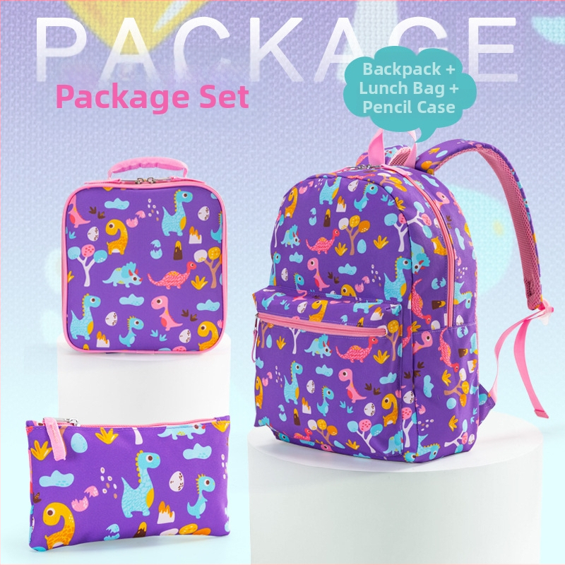 Kolmeosaline koolikottide komplekt algkooliõpilastele, selgroo kaitse ja koormuse vähendamine koolireisidel, laste koolikott, koomiksiprindiga armas seljakott