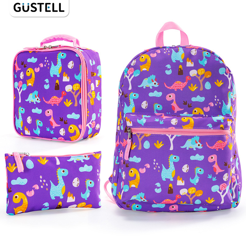 Kolmeosaline koolikottide komplekt algkooliõpilastele, selgroo kaitse ja koormuse vähendamine koolireisidel, laste koolikott, koomiksiprindiga armas seljakott