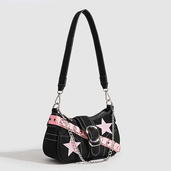 Nišinio dizaino vieno peties pažasties rankinė moterims, 2025 m. naujas, 2025 m. metų, saldi, seksuali, aukštos klasės, madinga rankinė-bagetė.