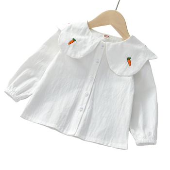 Djevojačke majice izravna opskrba iz tvornice 2025. Nove jesenske majice dugih rukava za djecu, elegantne majice za djevojčice i bebe za proljeće i jesen