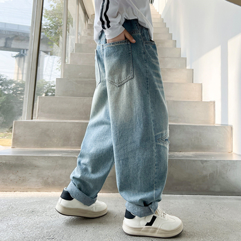 Τζιν παντελόνι για αγόρια Άνοιξη και Φθινόπωρο 2025 Νέες αφίξεις CUHK Παιδικά ρούχα Άνοιξη Αγοριών Street-fried όμορφο casual παντελόνι