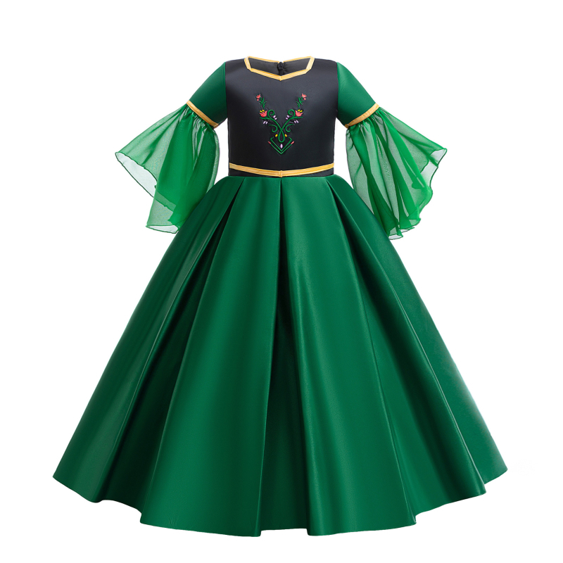 Фестивален костюм за косплей за момичета, аниме, Замръзналото кралство, косплей, Анна, принцеса Елза, рокля