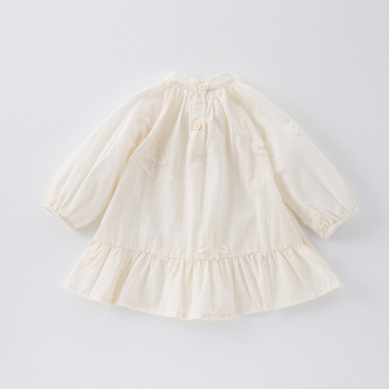 Νότια Κορέα Παιδική Ένδυση Γαλλική Πεταλούδα Κεντημένο Κομψό Κορίτσια Φόρεμα Πριγκίπισσας Κορίτσι Φόρεμα Μόδας Μωρού Κομψό