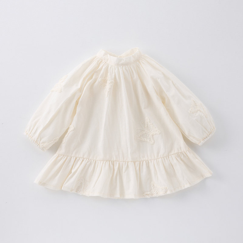 Južnokorejska dječja odjeća, elegantna haljina za djevojčice s francuskim leptirom i vezom, princezina haljina za djevojčice i bebe, elegantna modna haljina