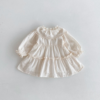 Dievčenské šaty Detské šaty Jarné a jesenné sukne Dievčenské jarné oblečenie v západnom štýle Kórejské princeznovské šaty