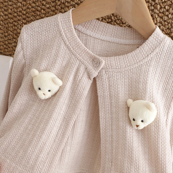 Dvodijelna haljina za djevojčice Dječja suknja za djevojčice Moderna jesenska haljina za djevojčice Dječja haljina bez rukava