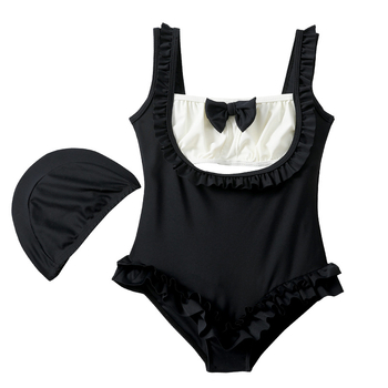 2022 νέο παιδικό μαγιό γυναικείο ολόσωμο μαγιό με λάστιχο, χαριτωμένο πριγκίπισσα, χαριτωμένο φιόγκο που πετάει στην παραλία