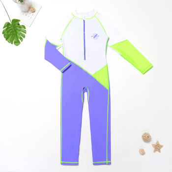 Παιδικό ολόσωμο μαγιό αντηλιακό για αγόρια, μαγιό κολύμβησης με μακριά μανίκια για κορίτσια, γρήγορο στέγνωμα, καινούριο