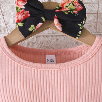 Slatka djevojčica s mašnom, ukrasna cvjetna haljina s turbanom, europski i američki prekogranični ljetni novi stil 2025.