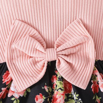 Slatka djevojčica s mašnom, ukrasna cvjetna haljina s turbanom, europski i američki prekogranični ljetni novi stil 2025.