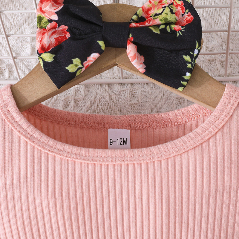 Slatka djevojčica s mašnom, ukrasna cvjetna haljina s turbanom, europski i američki prekogranični ljetni novi stil 2025.