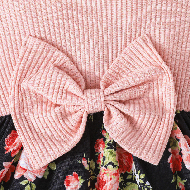 Slatka djevojčica s mašnom, ukrasna cvjetna haljina s turbanom, europski i američki prekogranični ljetni novi stil 2025.