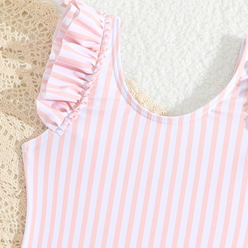 Νέο παιδικό ολόσωμο μαγιό 2025, παιδικό καλοκαιρινό ολόσωμο μαγιό εξωτερικού εμπορίου για κορίτσια, με ριγέ σχέδιο, για κορίτσια