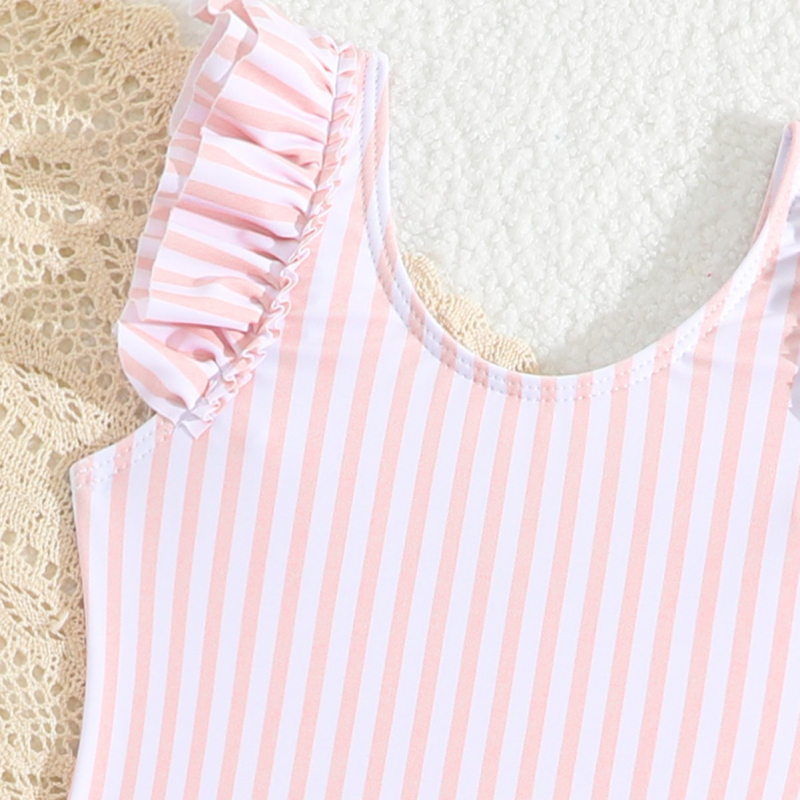 2025 Novi dječji jednodijelni kupaći kostim Dječji prekogranični djevojački ljetni jednodijelni prugasti kupaći kostim za djevojčice iz inozemne trgovine