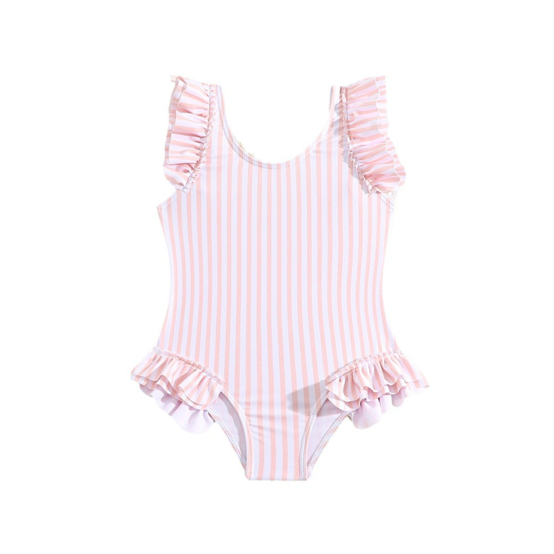 2025 Novi dječji jednodijelni kupaći kostim Dječji prekogranični djevojački ljetni jednodijelni prugasti kupaći kostim za djevojčice iz inozemne trgovine