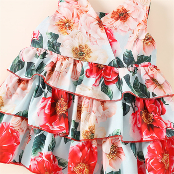 Φόρεμα μωρού καλοκαιρινό φόρεμα Εξωτερικό εμπόριο Διασυνοριακό μικρό κορίτσι σιφόν φούστα βρεφική φούστα κέικ δυτική φούστα κοριτσιών