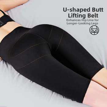 Žraločie skrátené nohavice s vysokým pásom, bruškom a zdvíhaním bokov, jogové nohavice s veľkými prsiami, nastaviteľný pás, športové Barbie nohavice