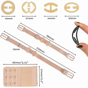 21 vnt. elastinga trijų eilių trijų sagų liemenėlės prailginimo sagtis apatiniai neslystanti sagties liemenėlės neslystanti juosta tarp sienų sandėlyje