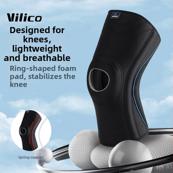 Välisportimiseks mõeldud kokkupõrkevastased põlvekaitsmed silikoonist libisemiskindlad fitness-jalgrattasõidu mägironimise jooksmiseks mõeldud vedrutoe põlvekaitsmed hulgimüük