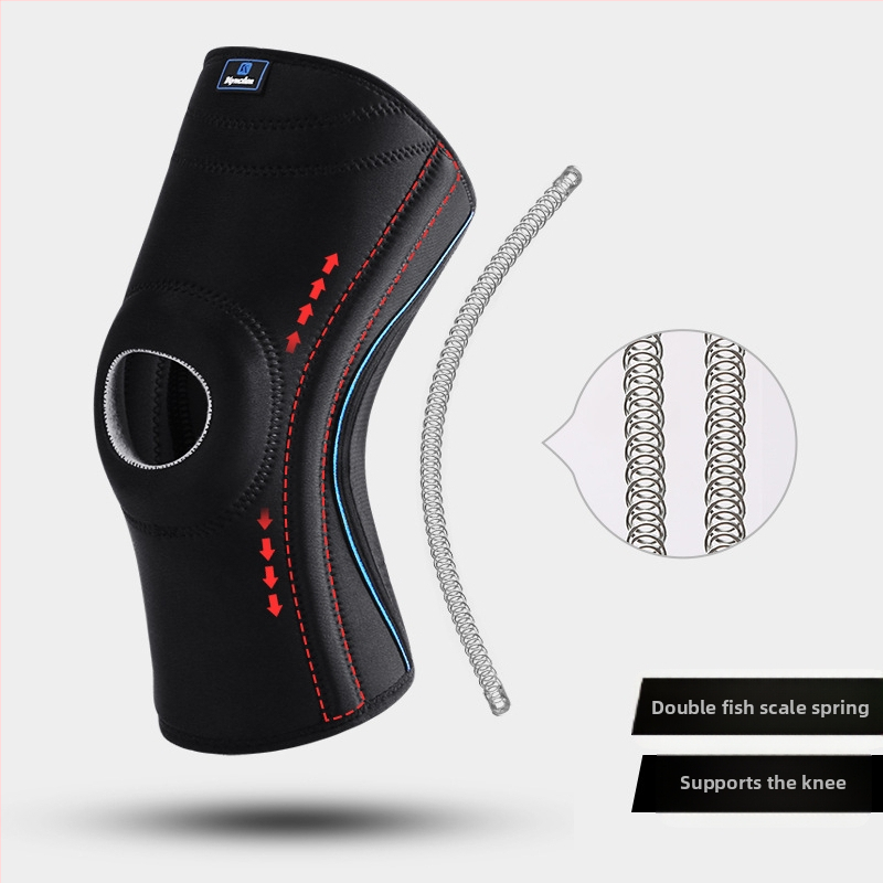 Välisportimiseks mõeldud kokkupõrkevastased põlvekaitsmed silikoonist libisemiskindlad fitness-jalgrattasõidu mägironimise jooksmiseks mõeldud vedrutoe põlvekaitsmed hulgimüük