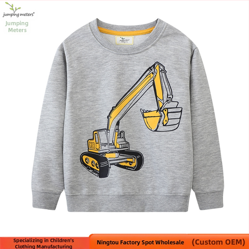 Момчешки пуловер с кръгла яка, моден европейски и американски стил, детски пуловер, скок, есен и зима, нов детски пуловер на склад, трансгранична доставка