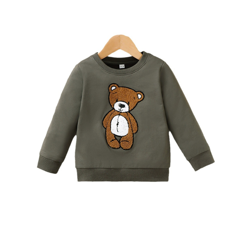 JOJO BEBE Euroopa ja Ameerika laste rõivad Sügis uus laste dressipluus, rätik, tikitud koomiksikaru, pikkade varrukatega poiste dressipluus