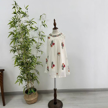 Letné dievčenské šaty 2025 Letné nové štýlové detské šaty s vestou, elegantné rozprávkové šaty