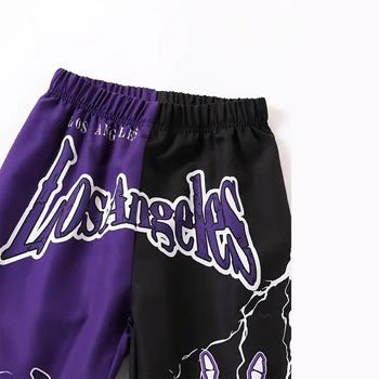 Tarpvalstybinis 3D skaitmeninis spausdinimas vyriškoms sportinėms laisvalaikio kelnėms, vyriškos mados rudens komplektas, sportinės kelnės pėdoms