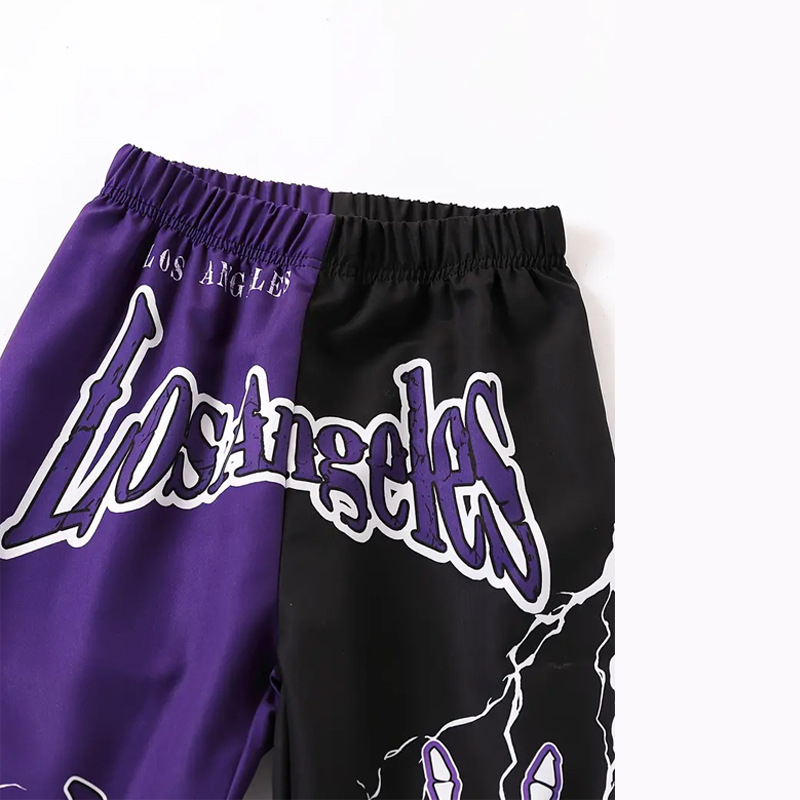 Tarpvalstybinis 3D skaitmeninis spausdinimas vyriškoms sportinėms laisvalaikio kelnėms, vyriškos mados rudens komplektas, sportinės kelnės pėdoms