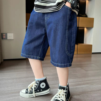 Lasteriided Poiste Püksid Püksid Suvised Õhukesed Laste Teksad Poiste Vabaajapüksid 2024 Uus Mood