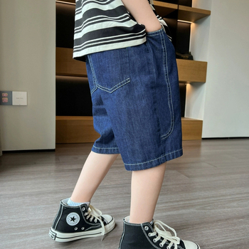 Lasteriided Poiste Püksid Püksid Suvised Õhukesed Laste Teksad Poiste Vabaajapüksid 2024 Uus Mood