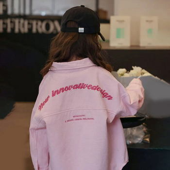 Djevojačka košulja-kaput, nova proljetna i jesenska elegantna dječja odjeća dugih rukava, široka, ležerna