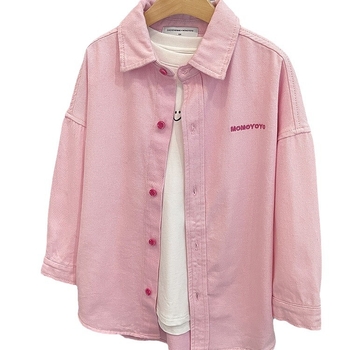 Djevojačka košulja-kaput, nova proljetna i jesenska elegantna dječja odjeća dugih rukava, široka, ležerna