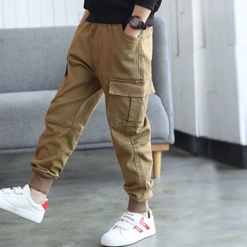 Hlače za dječake, pamučne jesenske široke, univerzalne dječje hlače, za bebe, šivanje, dizajn, osjećaj za ležerne hlače za djevojčice