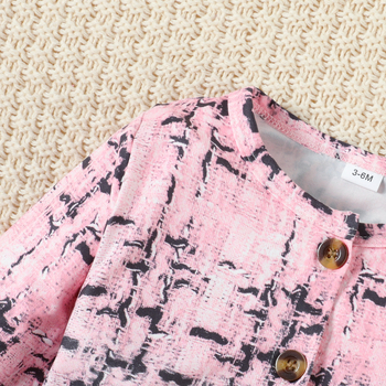 Εξωτερικού Εμπορίου, Ευρωπαϊκές και Αμερικανικές, 3 τεμάχια, ανοιξιάτικες και φθινοπωρινές μακρυμάνικες μπλούζες για κορίτσια, με μικρά αρωματικά σακάκια και κοντές φούστες, μοντέρνα κοστούμια για κορίτσια