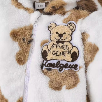 Αθλητικό μπουφάν με κουκούλα και μακριά μανίκια για μωρά και νήπια σε ουδέτερη απόχρωση για το φθινόπωρο και τον χειμώνα